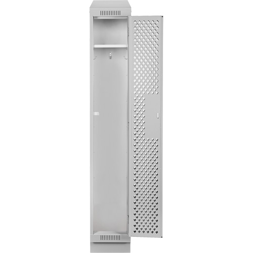 Clean Line Lockers, 12" x 12" x 82", Steel, Grey, Rivet (Assembled), Perforated Ontario Safety Products