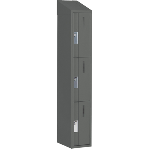 Casiers robustes Concorde, 3 niveaux, 12" x 18" x 78", Acier, Charbon, Soud&eacute; (assembl&eacute;) Ontario Safety Products