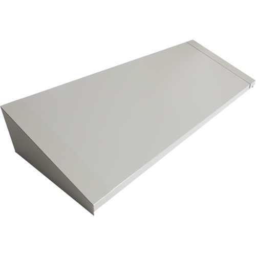 Dessus inclin&eacute; pour casiers robustes enti&egrave;rement soud&eacute; Concorde, Bloc de 4, 18" p x 48" la x 6" ha, Gris, Acier Ontario Safety Products
