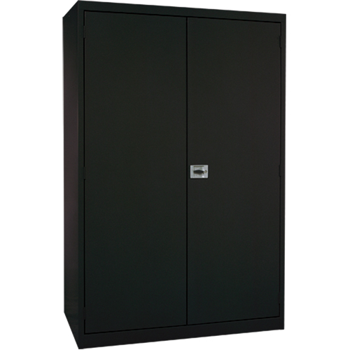 Deep Hi-Boy Storage Cabinet, Steel, 4 Shelves, 72" H x 36" W x 24" D, Black Ontario Safety Products