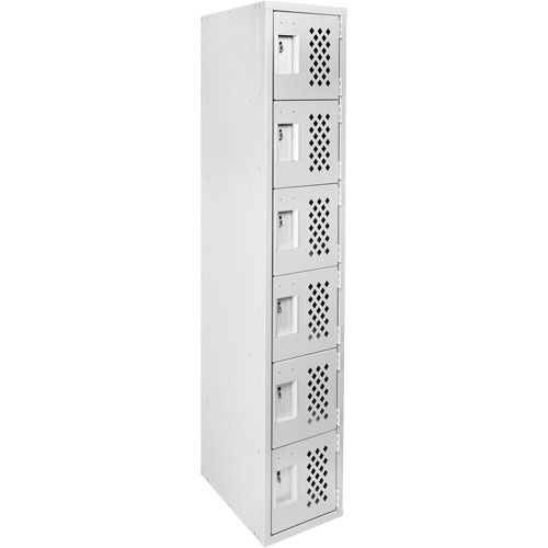 Clean Line Lockerettes, 6 -tier, 18" x 72" x 12", Steel Ontario Safety Products