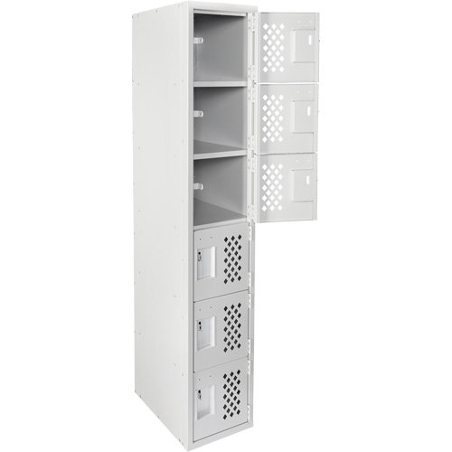 Clean Line Lockerettes, 6 -tier, 18" x 72" x 12", Steel Ontario Safety Products