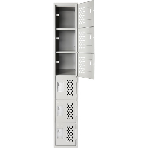 Clean Line Lockerettes, 6 -tier, 18" x 72" x 12", Steel Ontario Safety Products