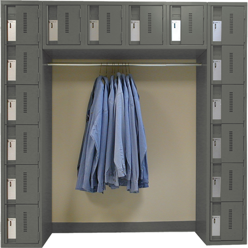 Arches de casiers robustes Concorde, 16 niveaux, Bloc de 3, 18" x 72" x 72", Acier Ontario Safety Products