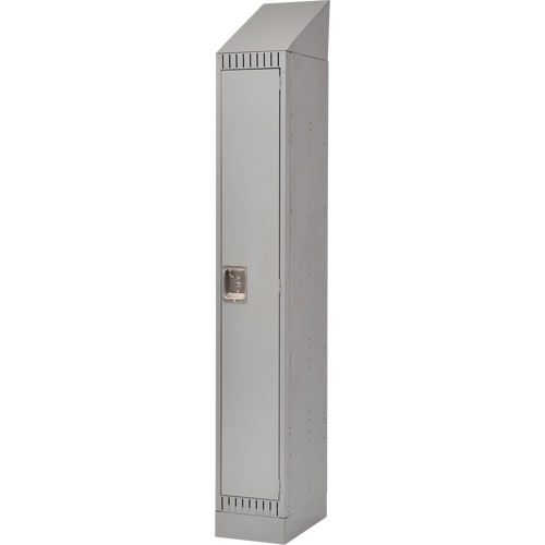 Assembled Lockers, 12" x 18" x 72", Steel, Grey, Rivet (Assembled) Ontario Safety Products