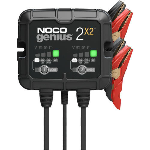 Chargeur de batterie 2 sorties de 4 A Genius 2X2 Ontario Safety Products