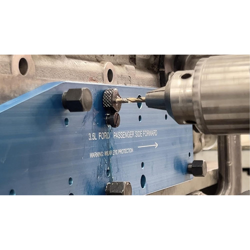 Gabarit de perçage pour installation sur collecteur pour Ford 3,5 L Ecoboost Ontario Safety Products