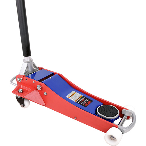 Cric de plancher, 3 tonne(s) Capacit&eacute;, 3" Abaiss&eacute;e, 19-3/4" &eacute;lev&eacute;e, Hydraulique &agrave; main Ontario Safety Products