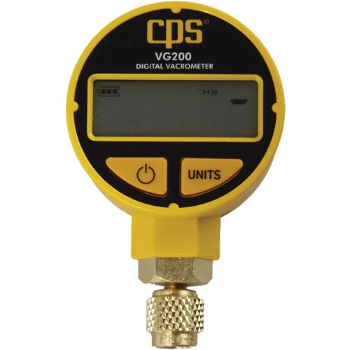 Digital Vacuum Gauge, Micron, Torr & Millibar with Case Ontario Safety Products