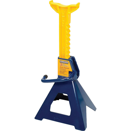 Jack Stand, Locking Handle/Ratchet, 3 tons Capacity, 19" H Ontario Safety Products