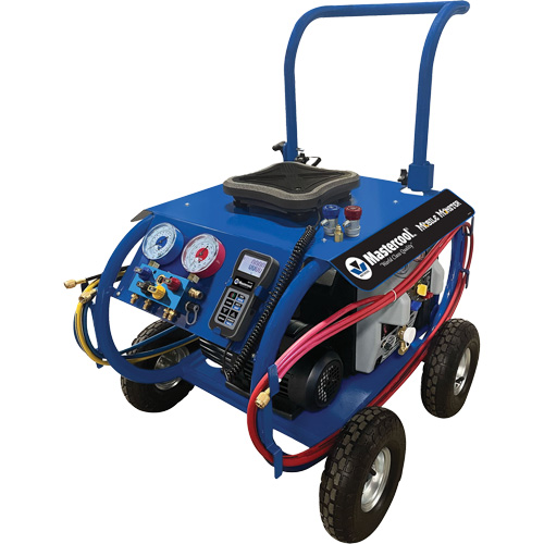 Station mobile robuste de r&eacute;cup&eacute;ration et de charge de r&eacute;frig&eacute;rant A/C automobile R134a  Mobile Monster Ontario Safety Products