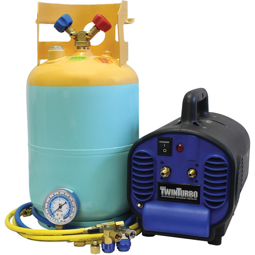 Mini Twin Refrigerant Recovery System For Contaminated R134A And R1234Yf Ontario Safety Products