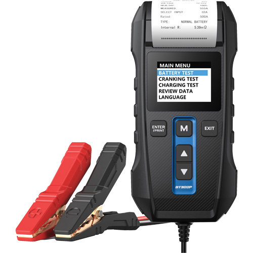Testeur de batterie, de charge et de d&eacute;marrage BT300P avec imprimante Ontario Safety Products