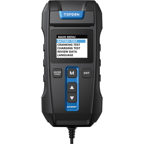 Testeur de batterie, de charge et de d&eacute;marrage BT300P avec imprimante Ontario Safety Products