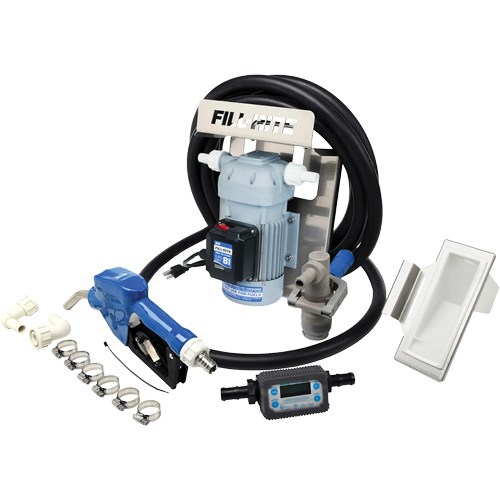 115V AC DEF Transfer Pump & IBC Tote Bracket with Nozzle & Meter Ontario Safety Products