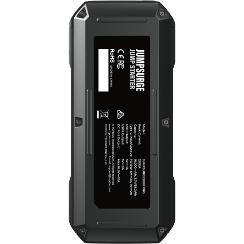 JumpSurge2000Pro 2500 Peak Amp Battery Jump Starter, Power Bank & Flashlight Ontario Safety Products