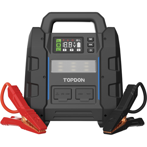 V4500 2-en-1: d&eacute;marreur de secours de 4500 A de pointe, batterie & testeur de syst&egrave;me Ontario Safety Products