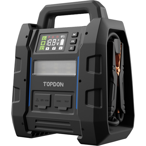 V4500 2-en-1: d&eacute;marreur de secours de 4500 A de pointe, batterie & testeur de syst&egrave;me Ontario Safety Products
