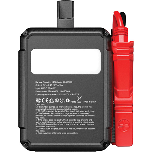 Survolteur V4000 HD 12 V/24 V 4000 A Ontario Safety Products