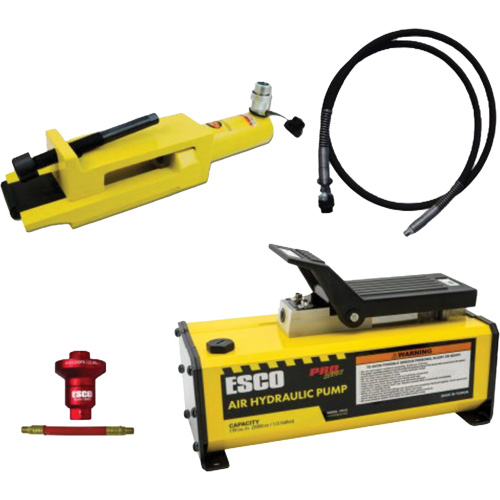 Ensemble de brise-talon pour pneus g&eacute;ants/&eacute;quipement de terrassement avec pompe hydraulique de 1/2 gallon Ontario Safety Products