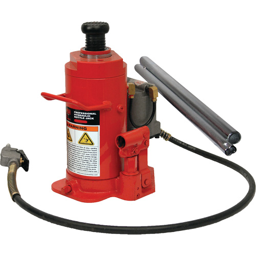 Cric-bouteille hydraulique de hauteur standard, 12 tonne(s), Air comprim&eacute;/hydraulique, 19-3/4" Hauteur &eacute;lev&eacute;e Ontario Safety Products
