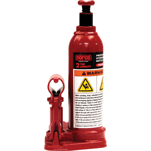 Cric &agrave; bouteille hydraulique professionnel, 2 tonne(s), 14-1/2" Hauteur &eacute;lev&eacute;e Ontario Safety Products