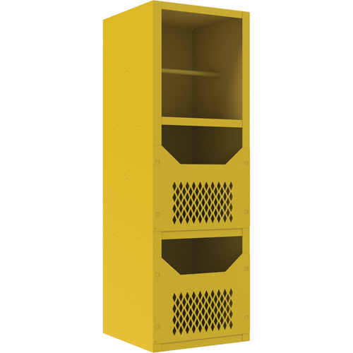 Armoire pour le contr&ocirc;le des d&eacute;versements, 1 Tablettes, 72" h x 24" la x 24" p, Acier, Jaune Ontario Safety Products