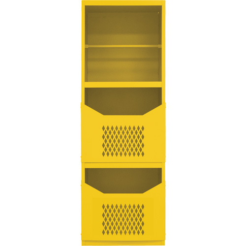 Armoire pour le contr&ocirc;le des d&eacute;versements, 1 Tablettes, 72" h x 24" la x 24" p, Acier, Jaune Ontario Safety Products