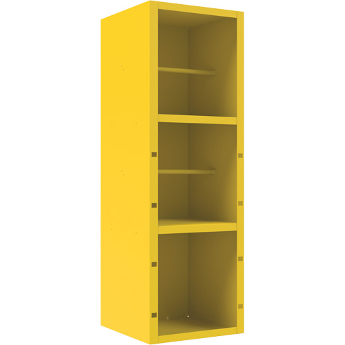 Armoire pour le contr&ocirc;le des d&eacute;versements, 1 Tablettes, 72" h x 24" la x 24" p, Acier, Jaune Ontario Safety Products