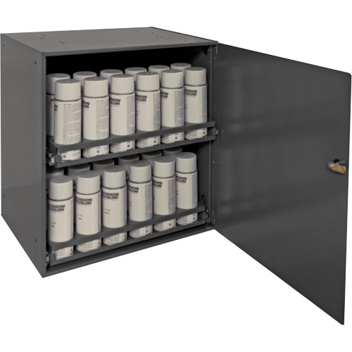 Armoire de rangement pour contenants a&eacute;rosol, Acier, 21-7/8" h x 15-15/16" la x 20-5/16" P, Gris Ontario Safety Products