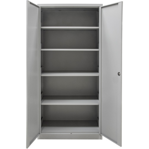 Hi-Boy Storage Cabinet, Steel, 4 Shelves, 72" H x 36" W x 18" D, Grey Ontario Safety Products