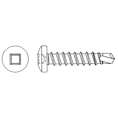 Vis autoforeuse, #6 x 3/8" lo, Zingu&eacute; Ontario Safety Products