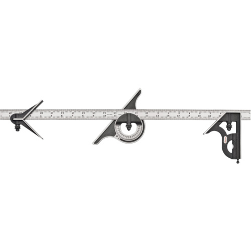 Combination Square , 4 pcs., Steel Ontario Safety Products