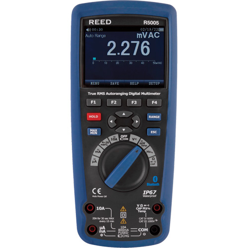 True RMS Industrial Multimeter, AC/DC Voltage, AC/DC Current Ontario Safety Products