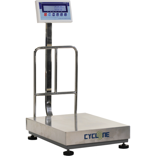 Cyclone 300 Bench and Platform Scale, 600 lbs. / 300 kg Capacity, 17-3/4" L x 23-3/5" W Ontario Safety Products