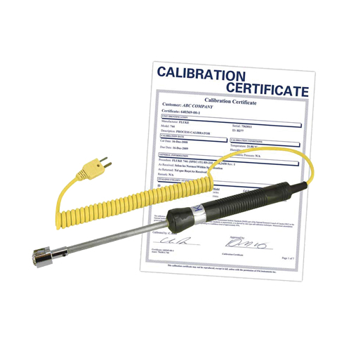 Surface Thermocouple Probe with Calibration Certificate, 500 °C (932°F) Max. Temp. Ontario Safety Products