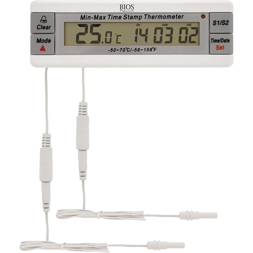 Vaccine Thermometer, Contact, Digital, -50-70°F (-58-158°C) Ontario Safety Products