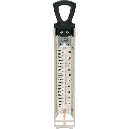 Thermom&egrave;tre &agrave; friture/ bonbons haut de gamme, Contact, Num&eacute;rique, 60-400°F (20-200°C) Ontario Safety Products