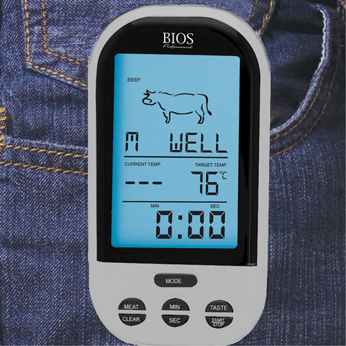 Thermom&egrave;tre &agrave; viande et &agrave; volaille sans fil, Contact, Num&eacute;rique, 32-482°F (0-250°C) Ontario Safety Products