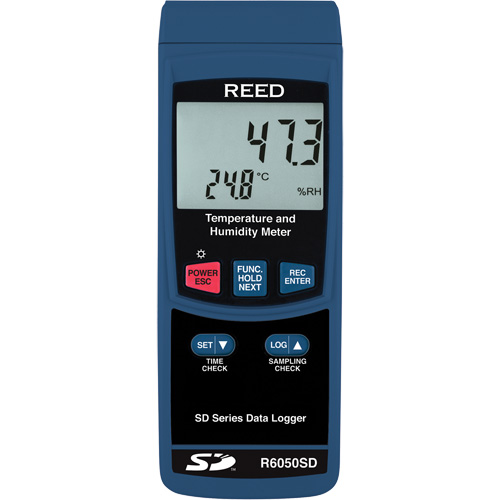 Data Logging Thermo-Hygrometer with Calibration Certificate, 5% - 95% RH, 32° - 122° F ( 0° - 50°C ) Ontario Safety Products