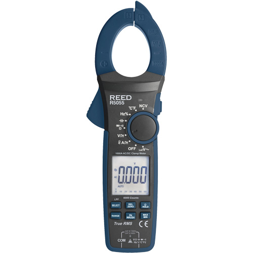 Pince amp&egrave;rem&eacute;trique num&eacute;rique TRMS avec certificat de calibration, Tension c.a./c.c., Courant c.a./c.c. Ontario Safety Products