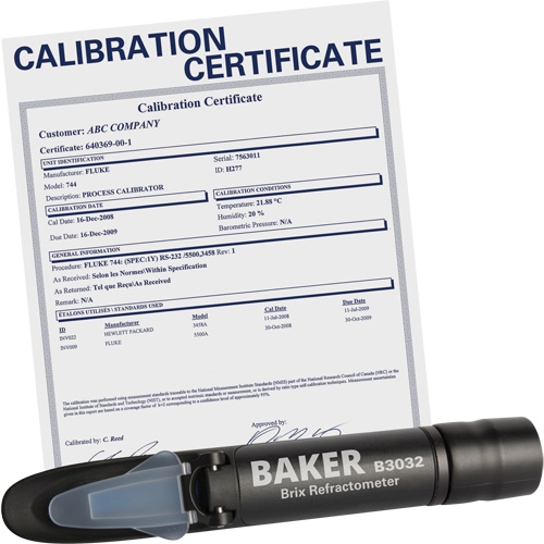 R&eacute;fractom&egrave;tre avec certificat ISO, Analogue (verre-regard)-Num&eacute;rique, Br Ontario Safety Products