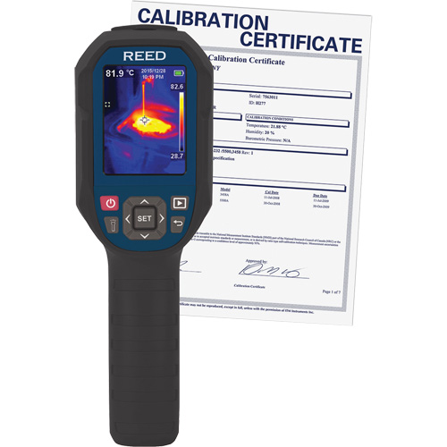 Thermal Imaging Camera with Calibration Certificate, 160 x 120 pixels, 14° - 752°C (-10° - 400°F), 50 mK Ontario Safety Products