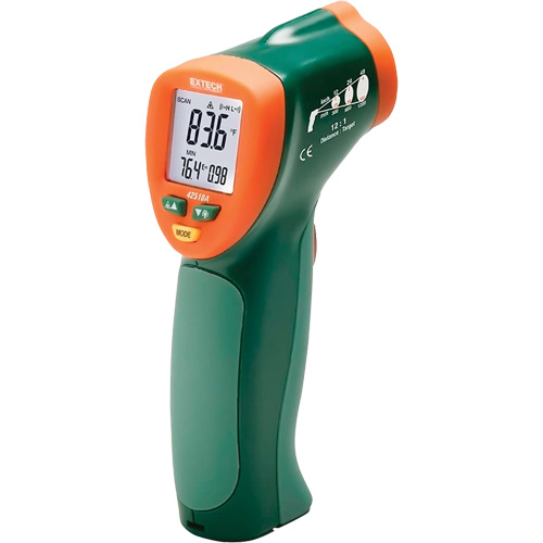 Wide Range Mini IR Thermometer, Non-Contact, Digital, -25-1200°F (-50-650°C) Ontario Safety Products