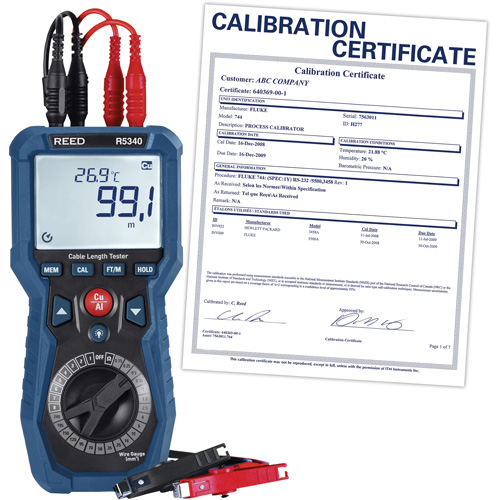Cable Length Tester with Calibration Certificate Ontario Safety Products