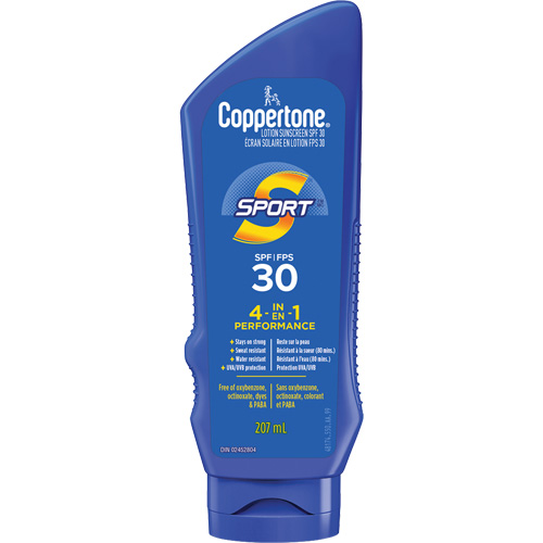 Cr&egrave;me solaire 4 en 1 Sport, FPS 30, Lotion Ontario Safety Products