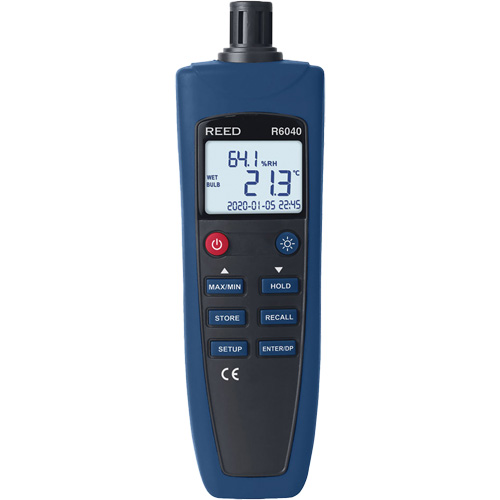 Psychrometer/Thermo-Hygrometer, 0% - 99.9% RH, -4°- 158° F ( -20° - 70° C ) Ontario Safety Products