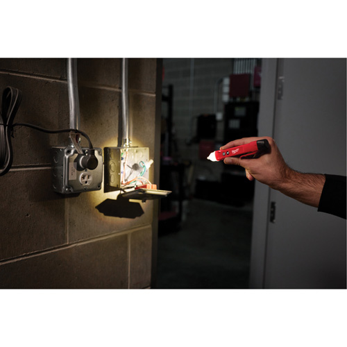 D&eacute;tecteur de tension sans contact avec DEL, 50 V - 1000 V, Alerte Affichage & son Ontario Safety Products