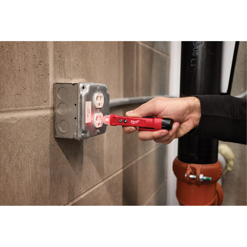 D&eacute;tecteur de tension avec DEL et testeur de prise DDFT, 50 V - 1000 V, Alerte Affichage & son Ontario Safety Products