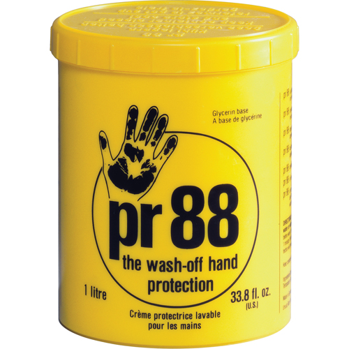 Pr88 Skin Protection Barrier Cream-the Wash-off Hand Protection, Jar, 1000 ml Ontario Safety Products